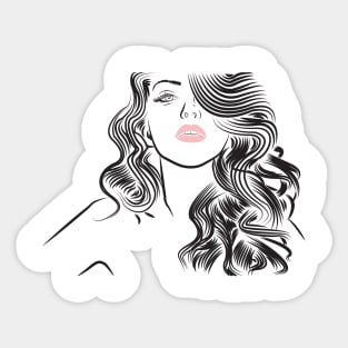 hot-chick Sticker